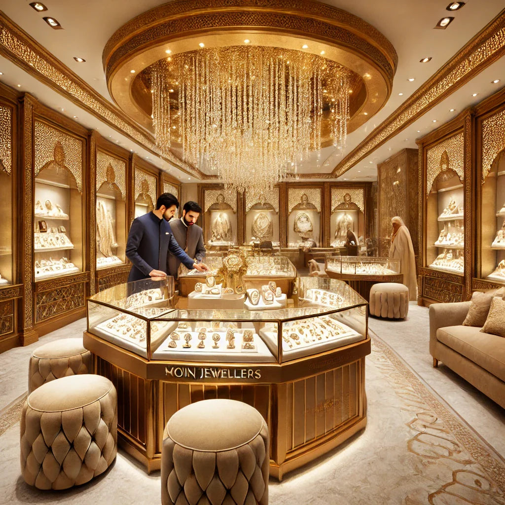 Traditional Gold Fashionable Jewellery Shop in Lahore