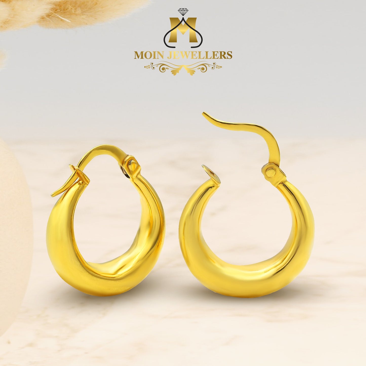 Simple Gold Earring Design