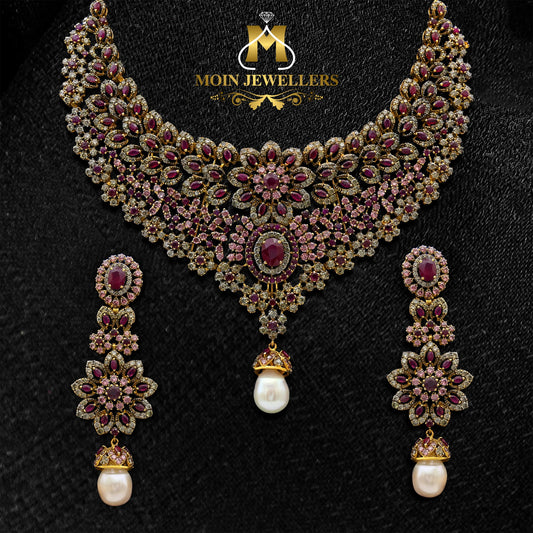 Pearl Gold Necklace Design