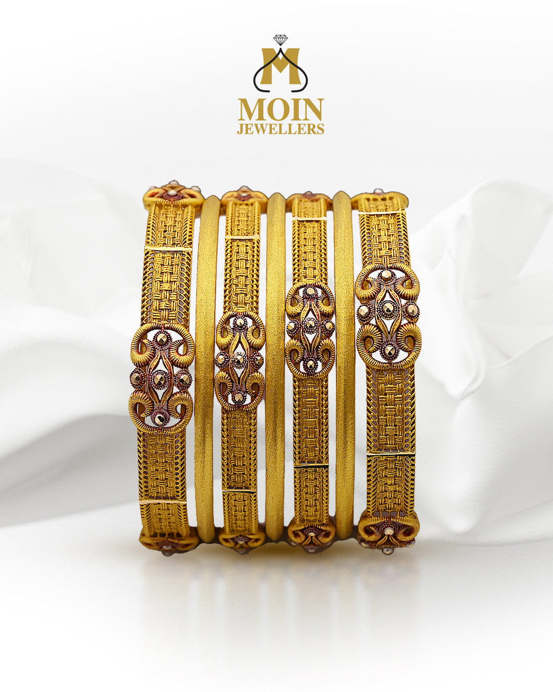 Gold Bangles Design for Ladies