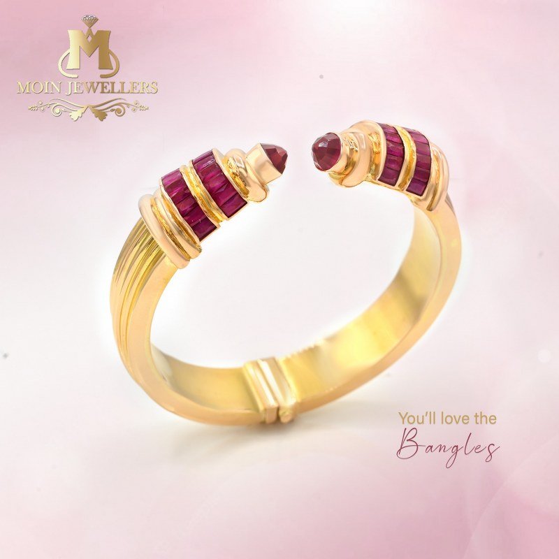 Gold Bracelet Design for Couple