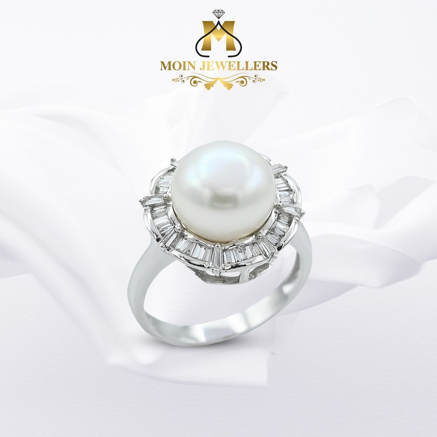 Pearl Diamond Ring Design