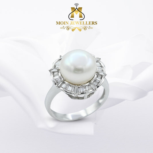 Pearl Diamond Ring Design