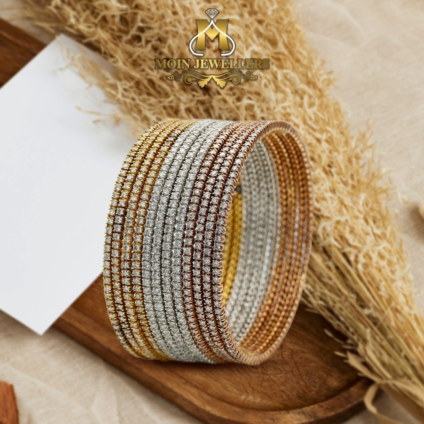 Diamond Gold Bangles Design