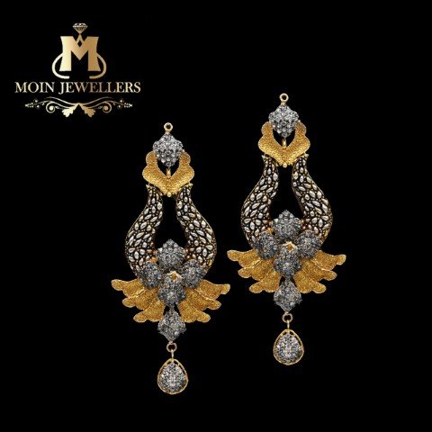 Gold Earring Design for Ladies