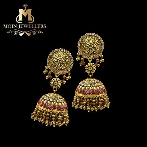 Indian Gold Earring Design