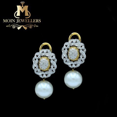 Pearl Gold Earring Design