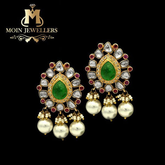 Pearl Gold Earring Design