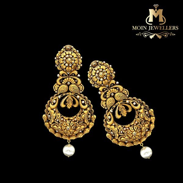 Pearl Gold Earring Design