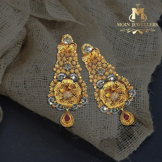 Wedding Gold Earring Design