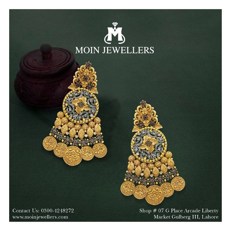 Indian Gold Earring Design