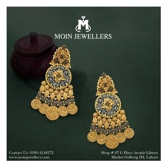 Indian Gold Earring Design