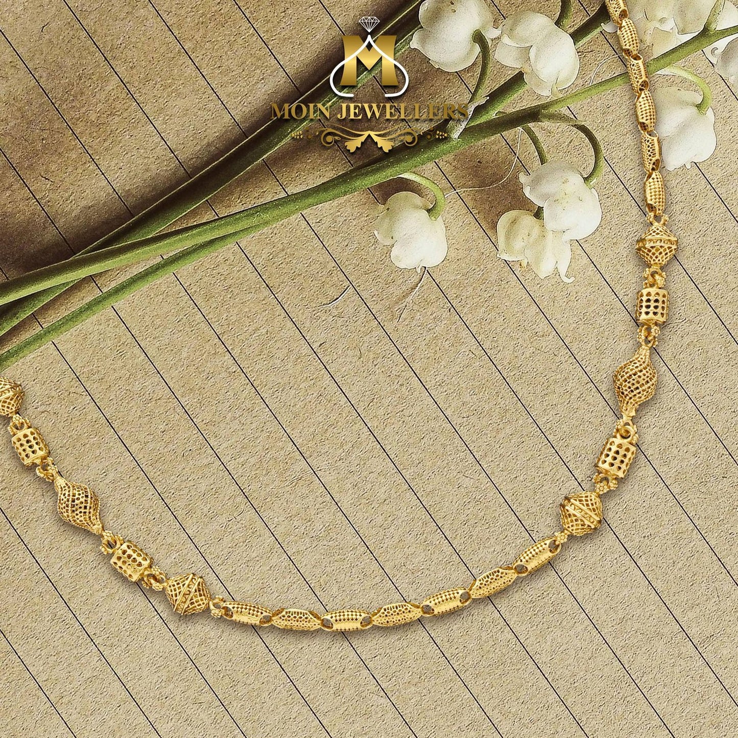 Simple Gold Necklace Design