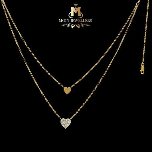 Heart Design Gold Necklace