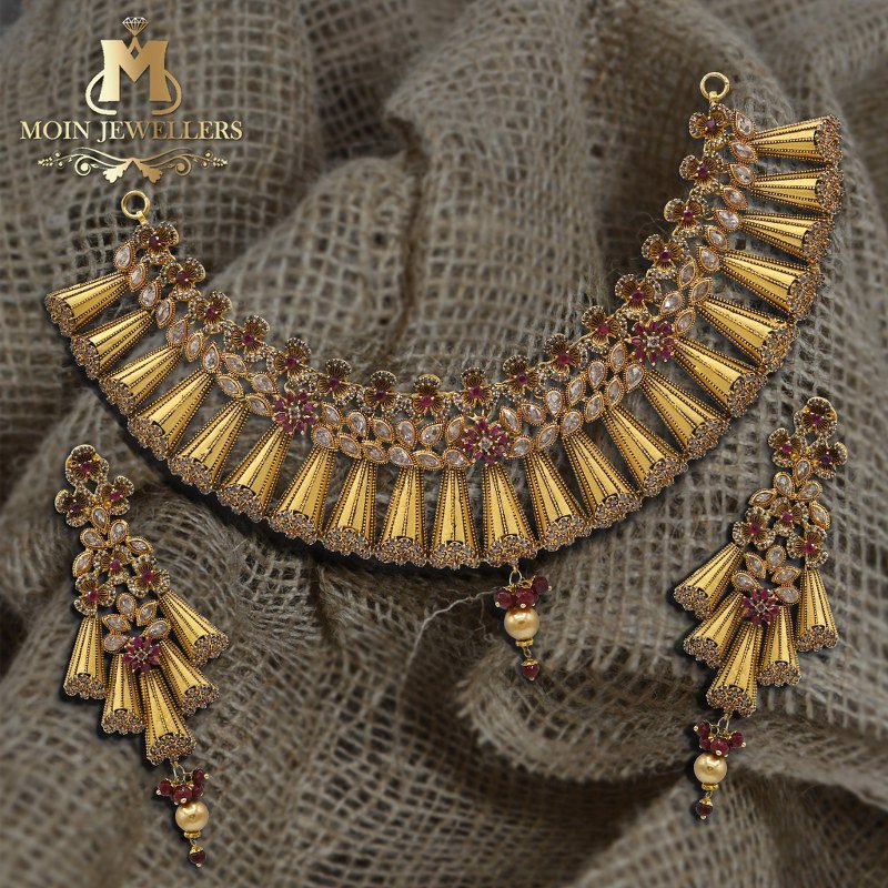 Bridal Gold Necklace Design